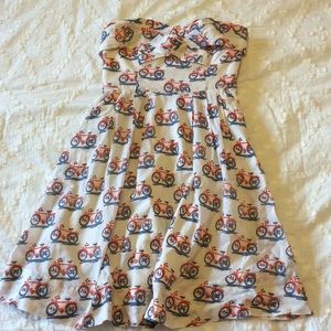 Anthropology strapless dress